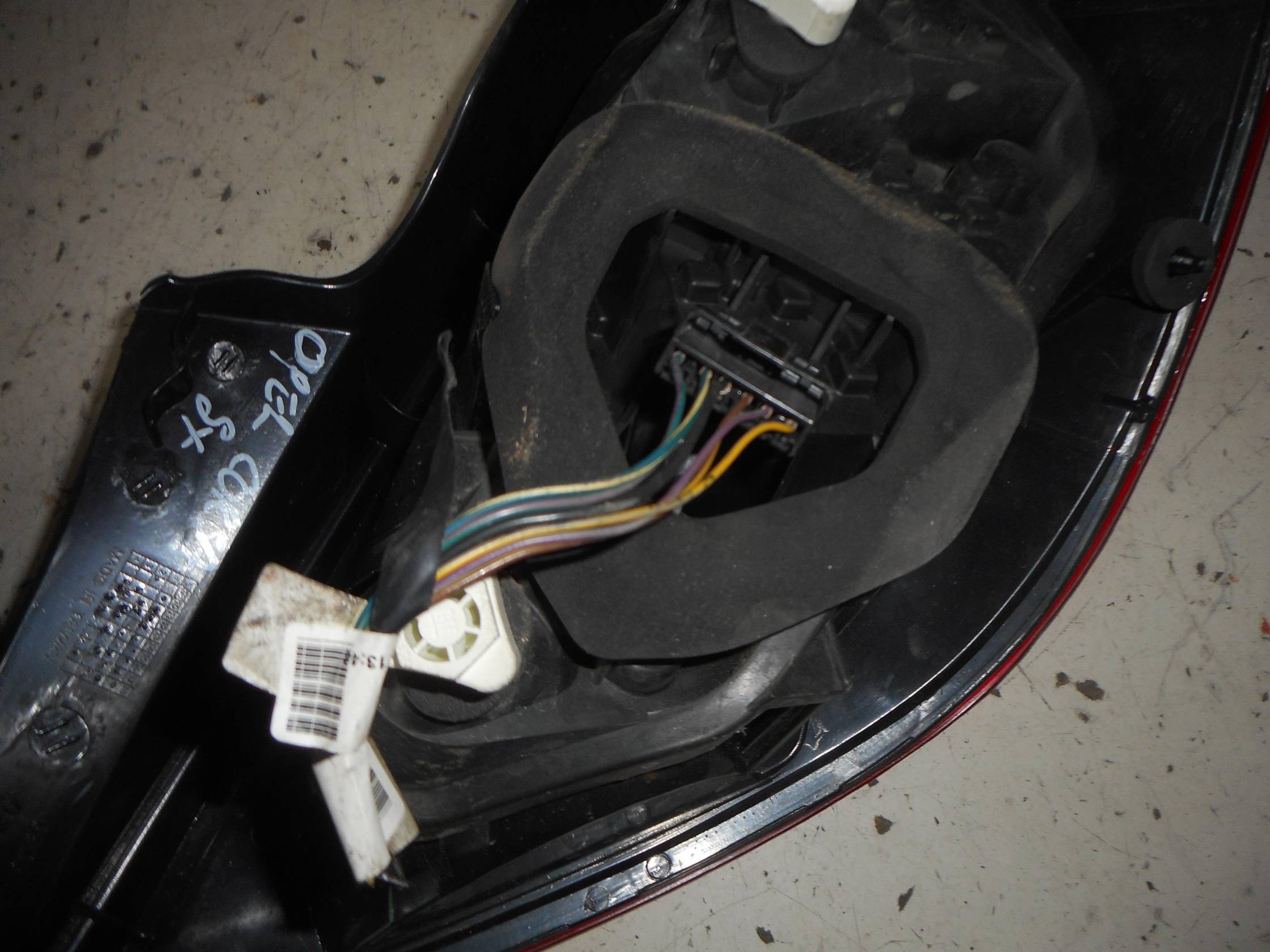 Aletta parasole parabrezza dx.